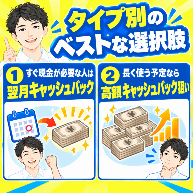 タイプ別のベストな選択肢
