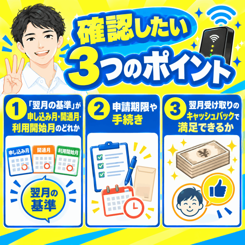 確認したい3つのポイント