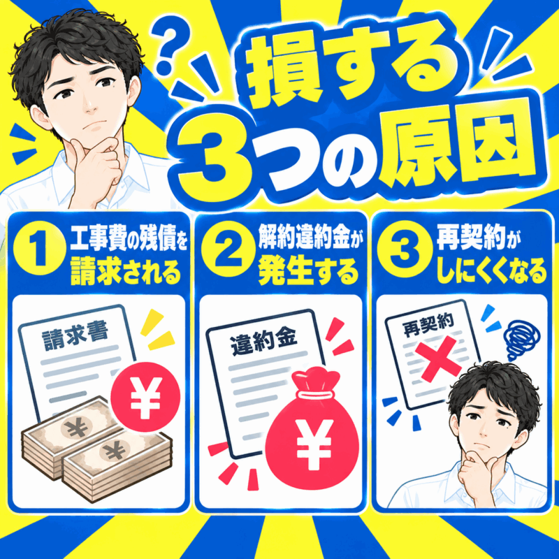 損する3つの原因