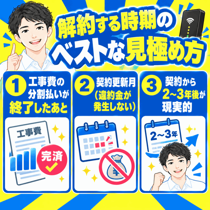 解約する時期のベストな見極め方
