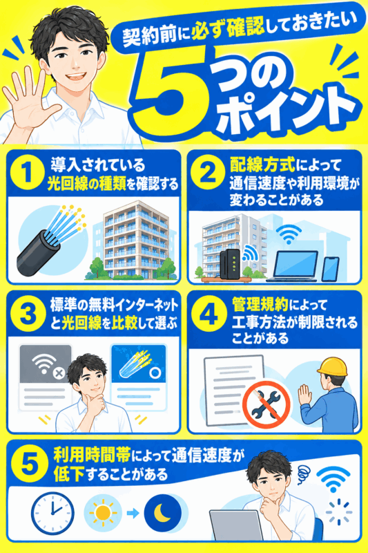 契約前に必ず確認しておきたい5つのポイント